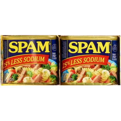 Spam Less Sodium, 12 Oz., 8 Pk.