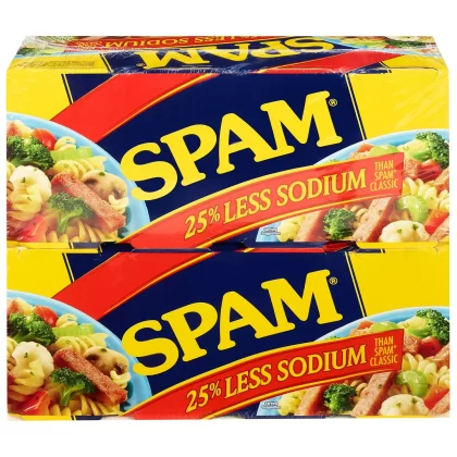 Spam Less Sodium, 12 Oz., 8 Pk.