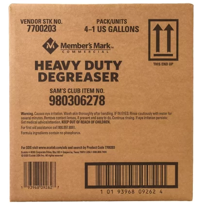 Member's Mark Commercial Heavy-Duty Degreaser, 1 gal., 4 Pack