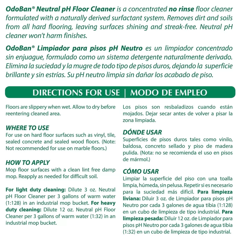 OdoBan Neutral pH Floor Cleaner (1 gal., 4 pk.)