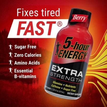 5-hour Energy Shot, Extra Strength, Berry (1.93 oz., 24 ct.)