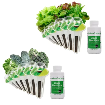 AeroGarden Salad Greens And Kale Seed Pod Kit, 12-Pod Dual Kit