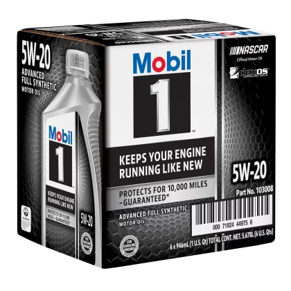 Mobil 1 5W-20 Motor Oil (6 Pack, 1-Quart Bottles)