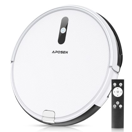 Aposen A450 Robotic Vacuum Cleaner, 2.7" Ultra Slim and Quiet, with Multiple Cleaning Modes
