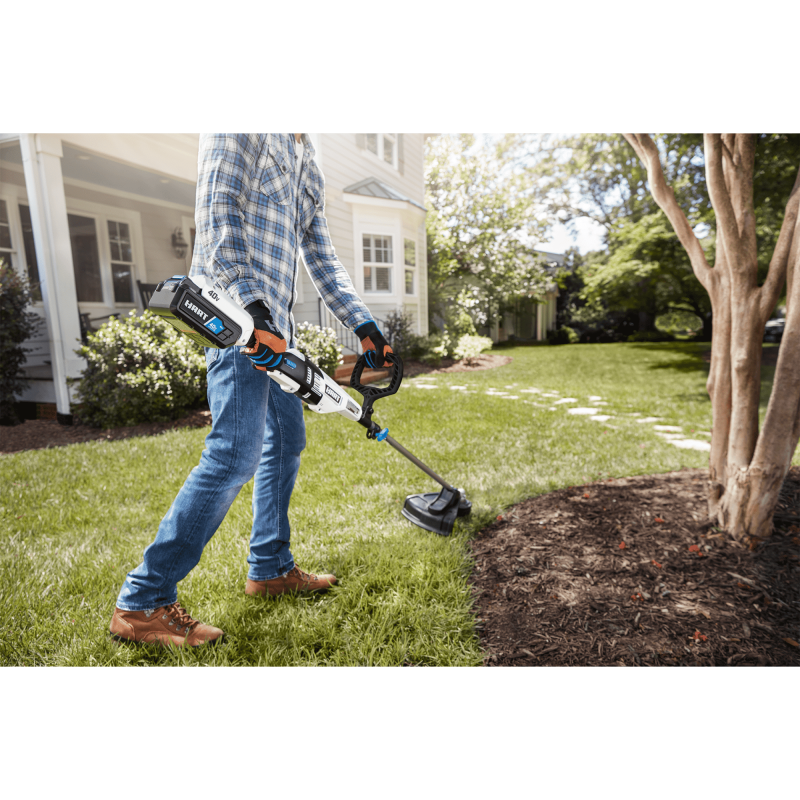 Hart 40-Volt Cordless Attachment Capable 15-Inch String Trimmer Kit, (1) 4.0Ah Lithium-Ion Battery