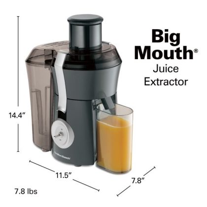 Hamilton Beach Big Mouth 800W Powerful Motor Juice Extractor, 67650H