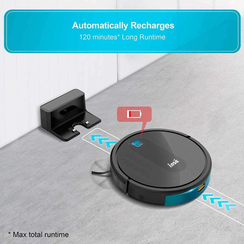 Inse E6 Robot Vacuum With Remote Control for Carpets and Hard Floors