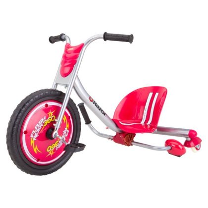 Razor FlashRider 360 Tricycle, Ride-On Toy for Kids Ages 6 And Up, Red