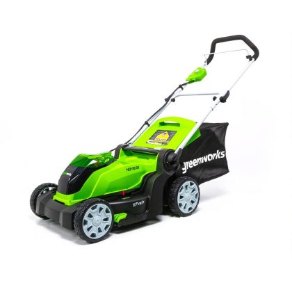Greenworks G-Max 40V 17 in. Cordless Walk Behind Push Lawn Mower (Tool-Only), 2506402