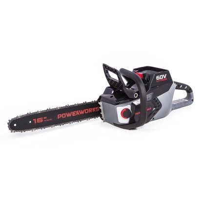Powerworks 2001313AZ 16-Inch 60V Brushless Chainsaw, Battery Not Included