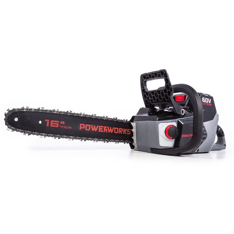 Powerworks 2001313AZ 16-Inch 60V Brushless Chainsaw, Battery Not Included