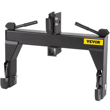 Vevor 3-Point 3000 LBS Lifting Capacity Tractor Quick Hitch, 5 Level Adjustable Bolt, Adaptation to Category 1 & 2 Tractors