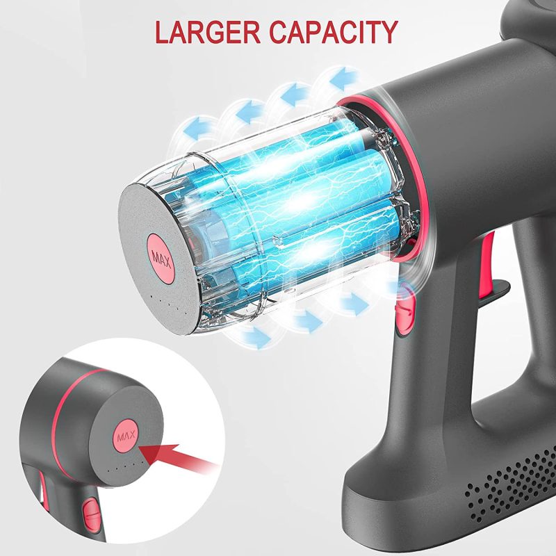 Nequare S12 Stick Cordless Vacuum Cleaner, Lightweight, 40 Mins Runtime