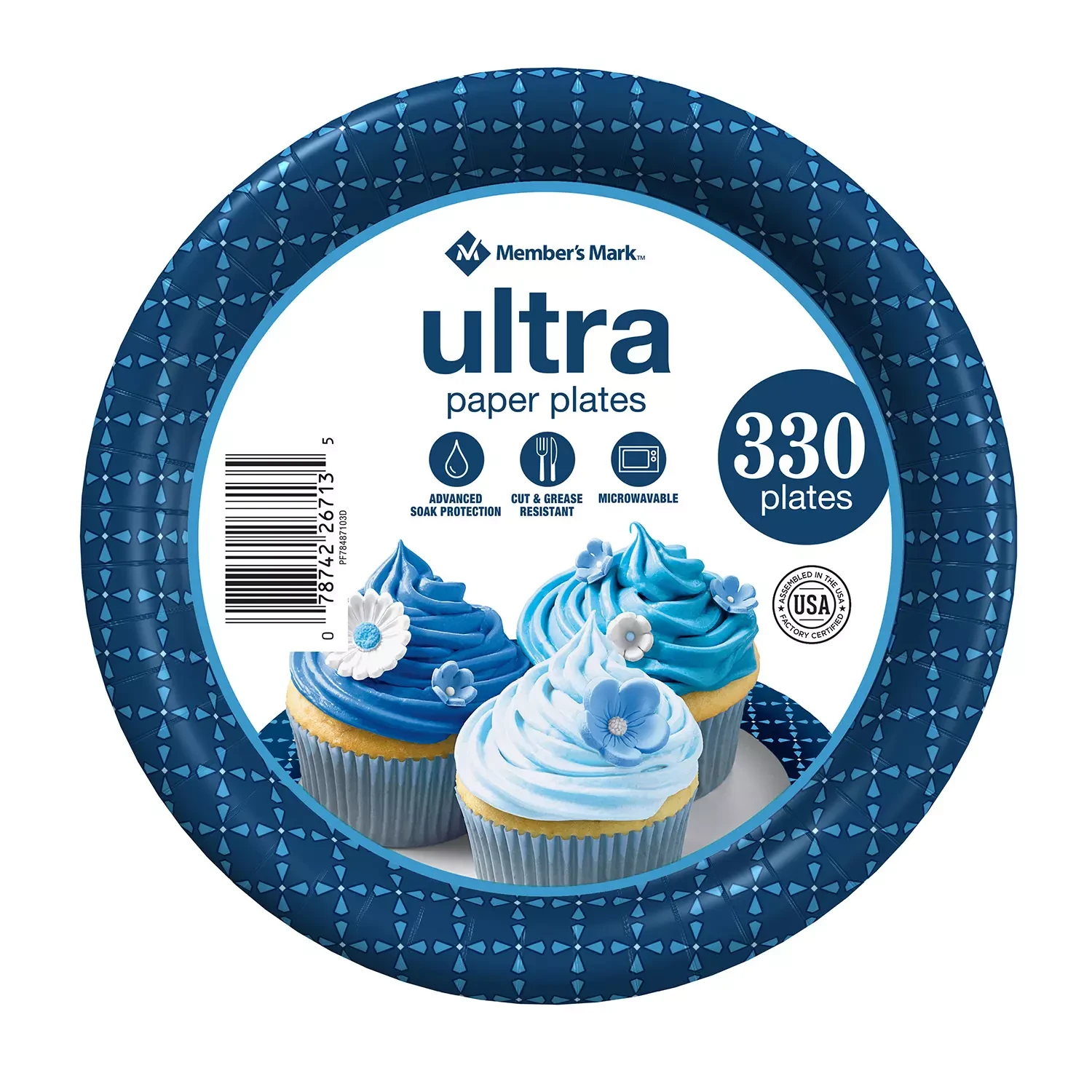 [SET OF 2] - Member's Mark Ultra Dessert/Snack Paper Plates (6.875", 330 ct.)