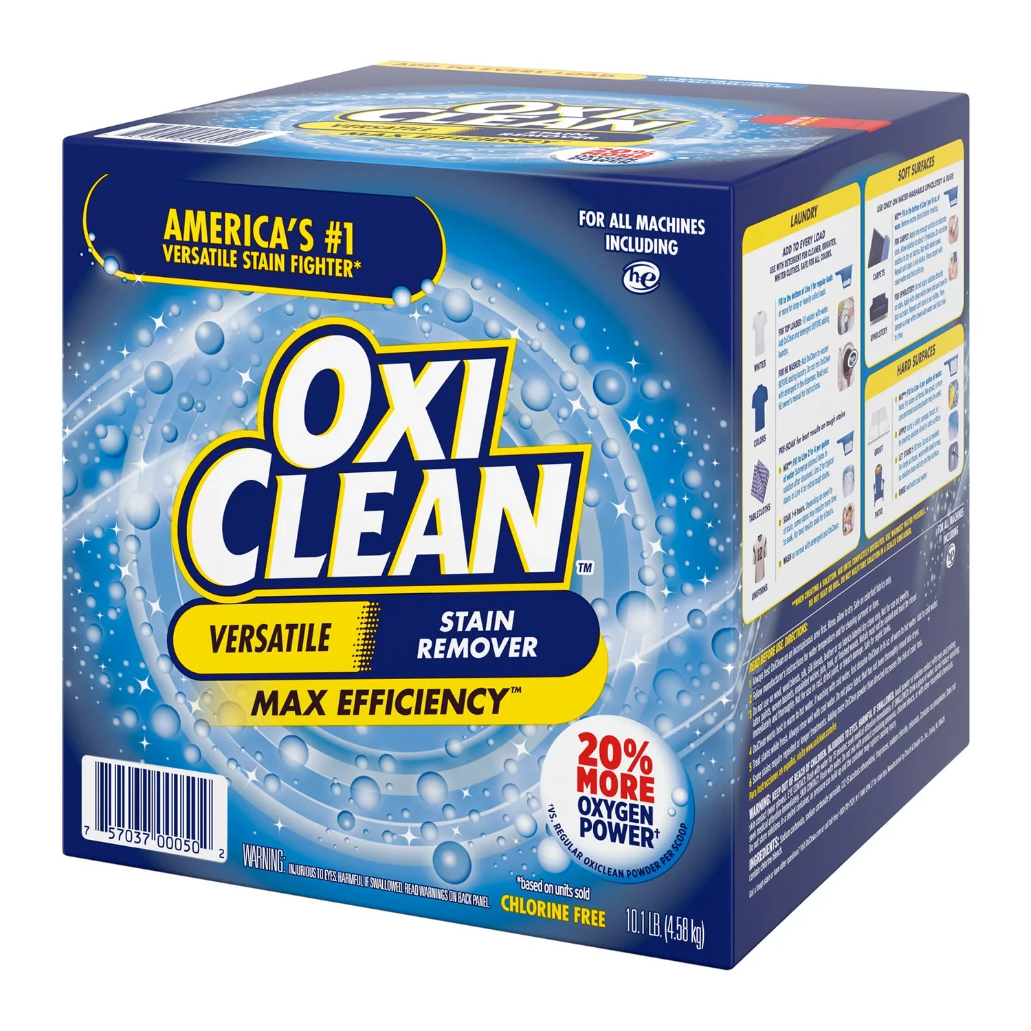 [SET OF 2] - OxiClean Max Efficiency Stain Remover (252 loads)