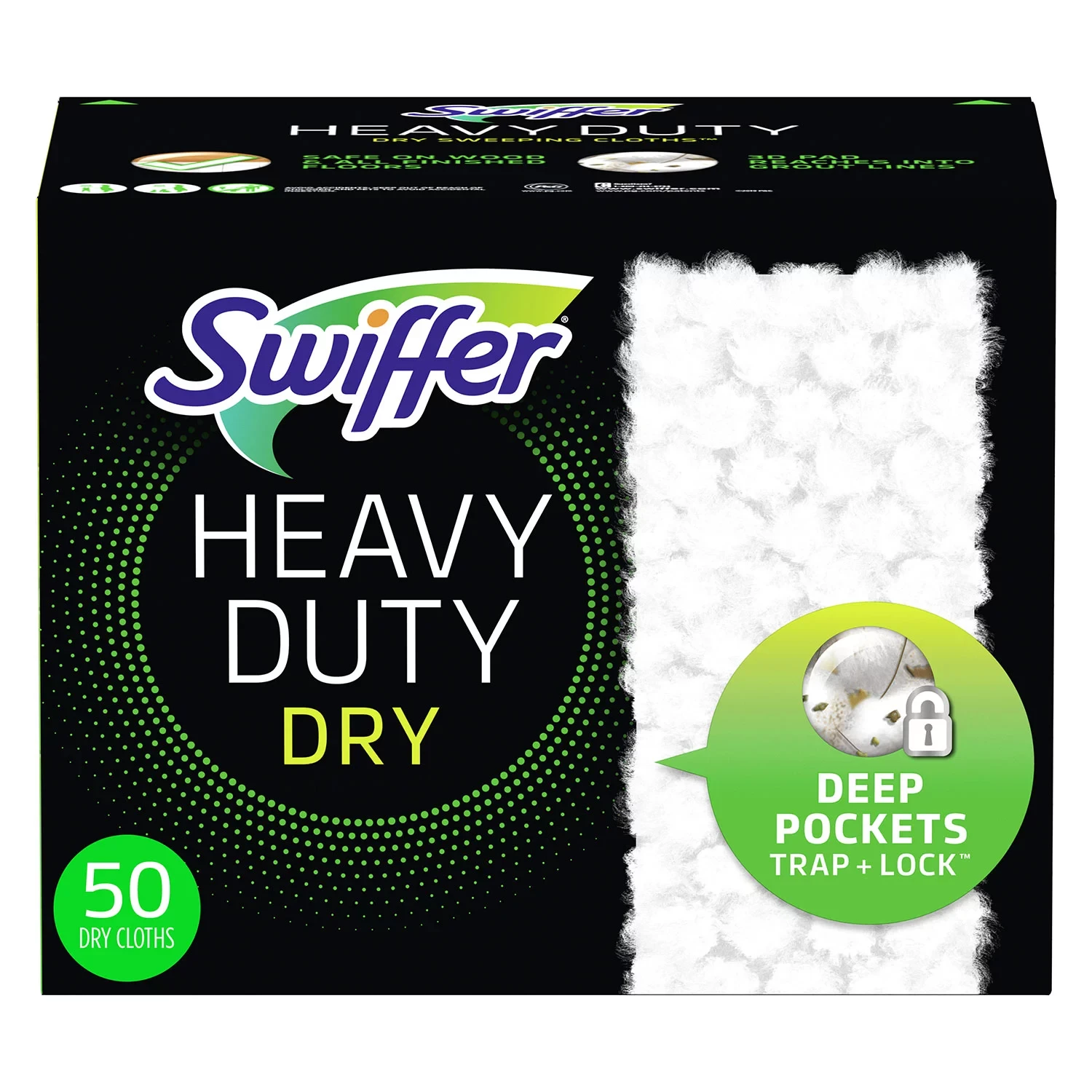 [SET OF 2] - Swiffer Sweeper Heavy Duty Dry Floor Cleaner Cloths (50 ct.)