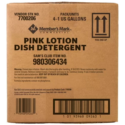 [SET OF 2] - Member's Mark Commercial Pink Lotion Dish Detergent, 1 gal., 4 Count / Pack