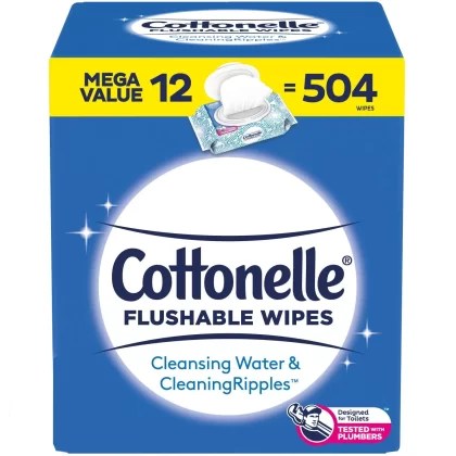 [SET OF 2] - Cottonelle Flushable Wipes (504 ct.)
