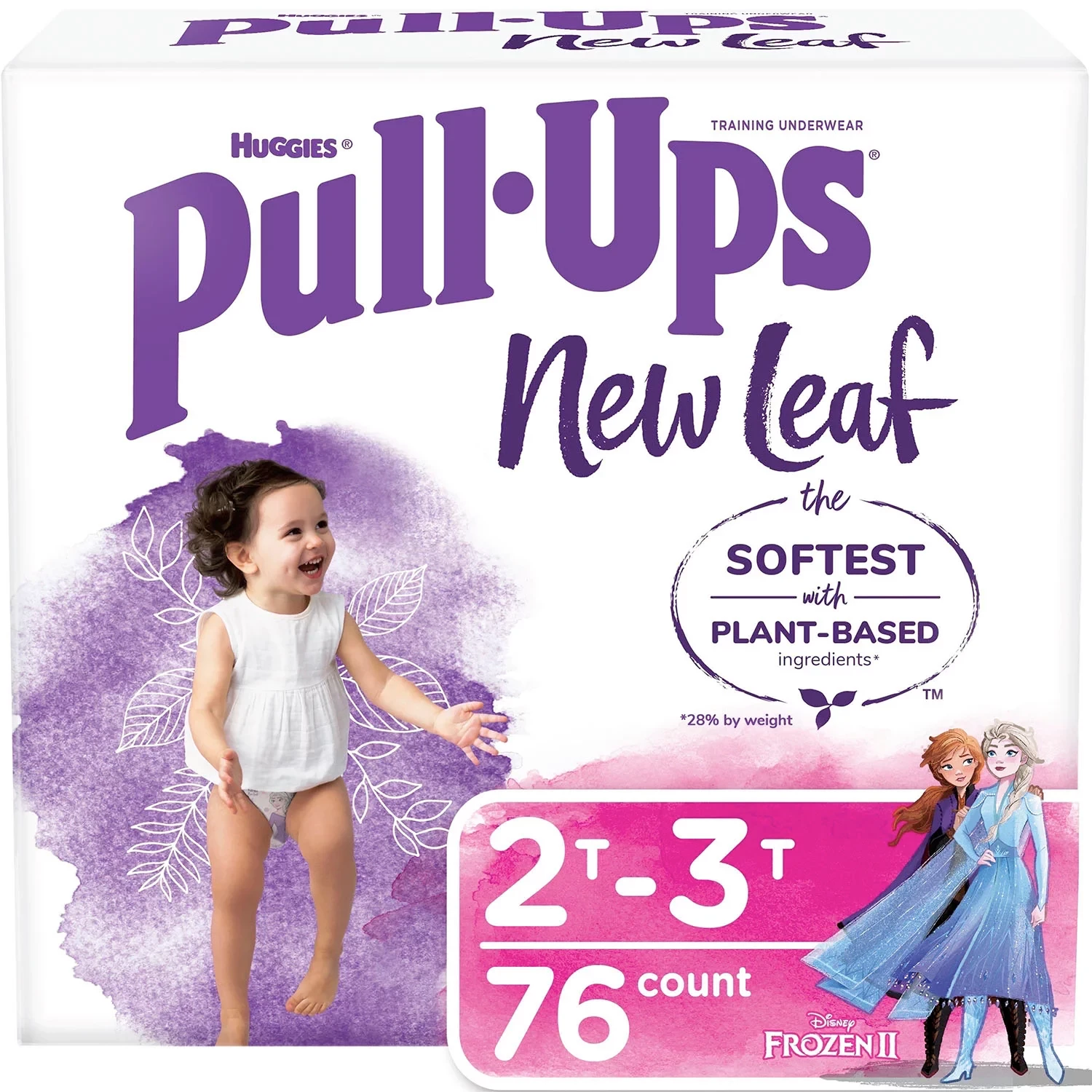 Huggies Pull-Ups New Leaf Training Underwear for Girls, 2T-3T - 76 ct. (18 - 34 lb.)