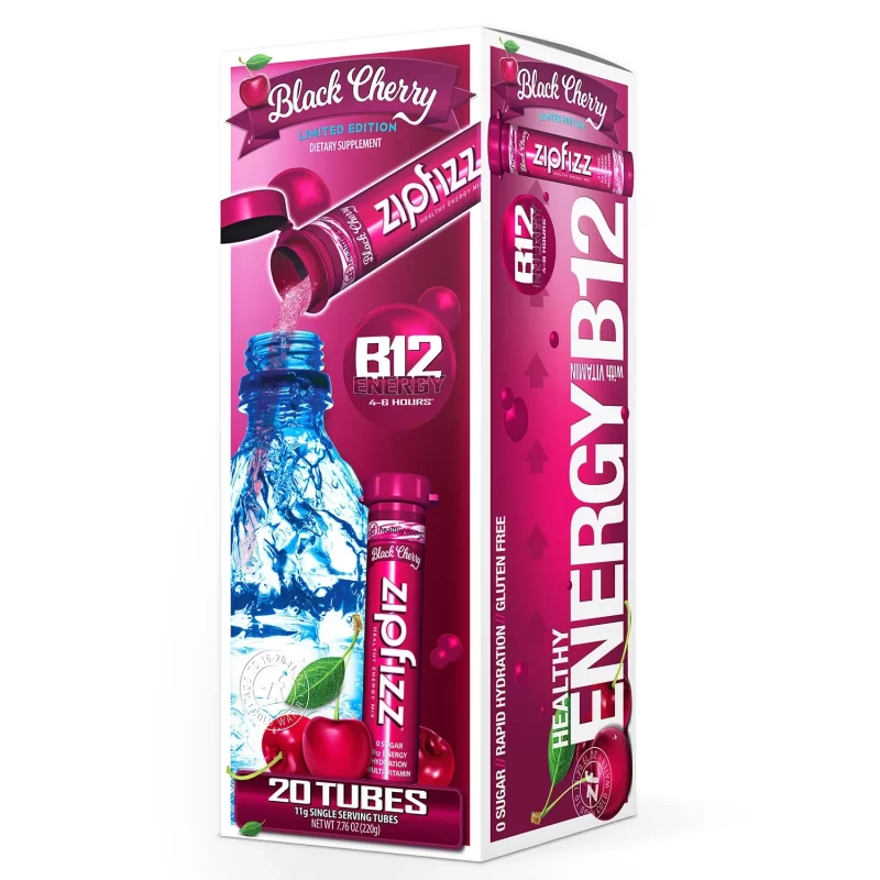 Zipfizz Energy Drink Mix, Black Cherry (20 ct.)