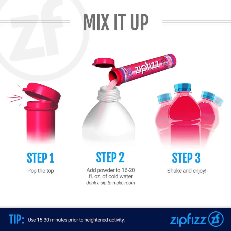 Zipfizz Energy Drink Mix, Fruit Punch (20 ct.)