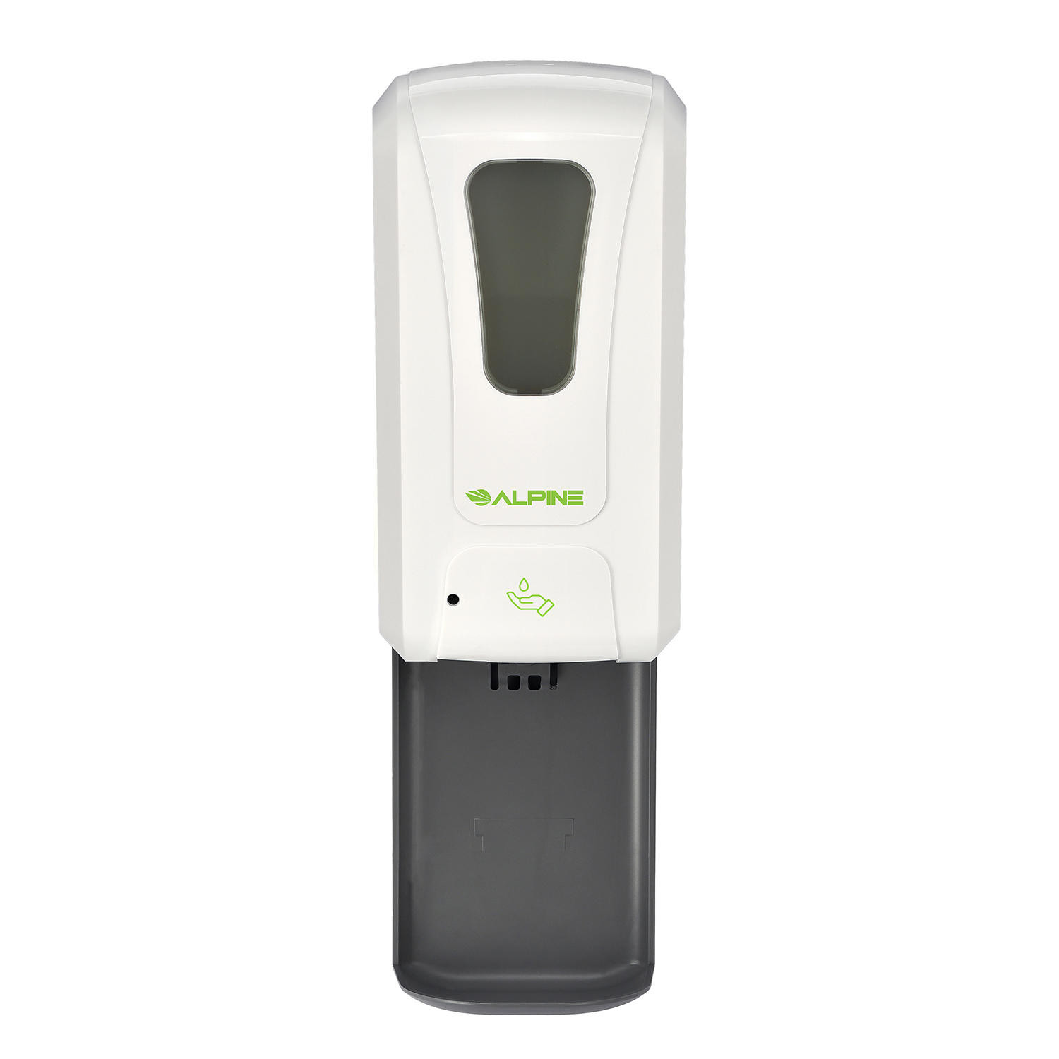 Alpine Industries Automatic Hand Sanitizer/Soap Dispenser, 1200 ml, White, Gel Hand Sanitizer
