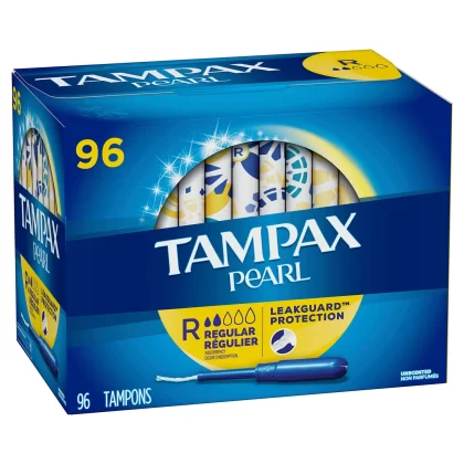[SET OF 2] - Tampax Pearl Tampons Regular Absorbency, Unscented 96 ct.
