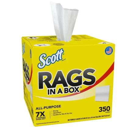 [SET OF 2] - Scott Shop Rags In a Box (350 sheets)