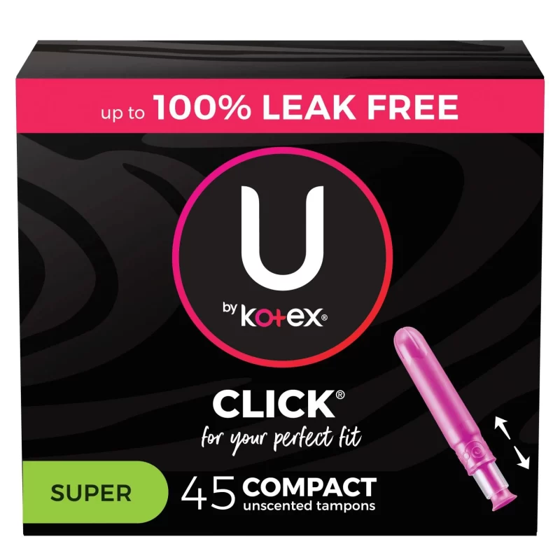 [SET OF 2] - U by Kotex Click Compact Tampons, Super Absorbency (90 ct.)