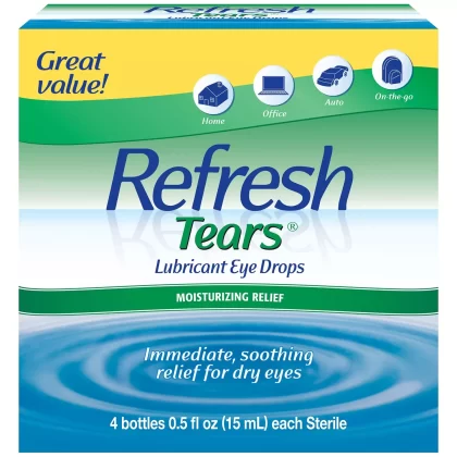 [SET OF 2] - Refresh Tears Lubricant Eye Drops Multi-Pack (4 ct.)