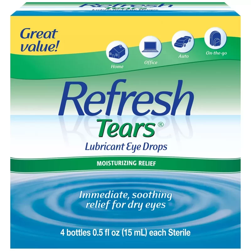 [SET OF 2] - Refresh Tears Lubricant Eye Drops Multi-Pack (4 ct.)