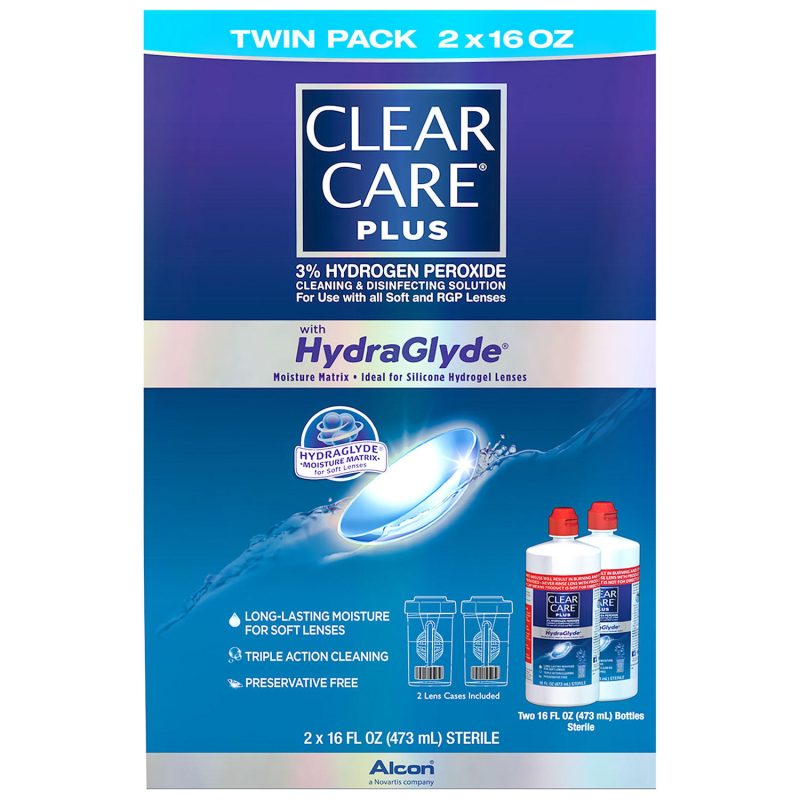 [SET OF 2] - Clear Care Plus Cleaning & Disinfecting Solution (32 oz.)