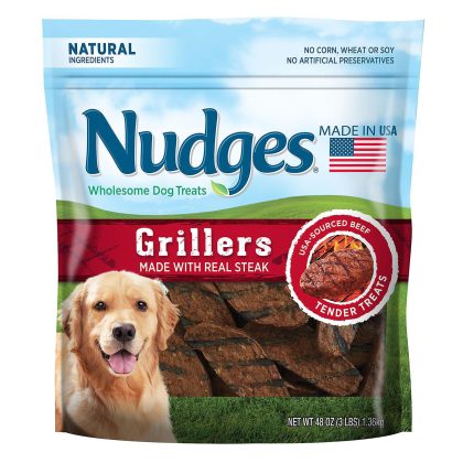 Nudges Wholesome Dog Treats, Steak Grillers (48 oz.)