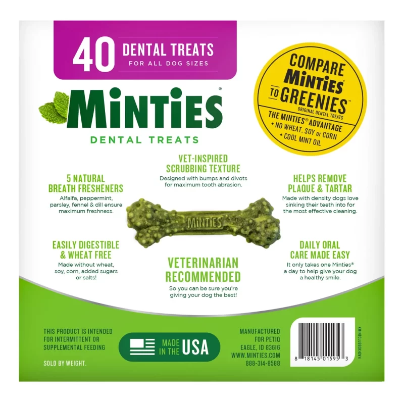 [SET OF 2] - Minties Dental Dog Treats (40 ct.)