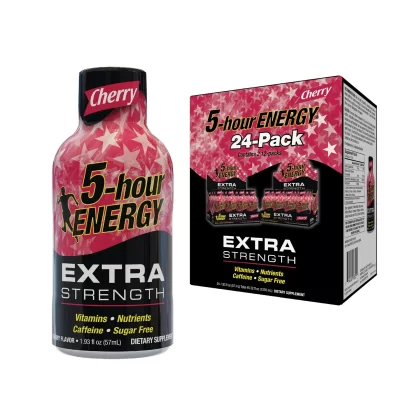 5-Hour Energy Shot, Extra Strength, Cherry (1.93 oz., 24 ct.)