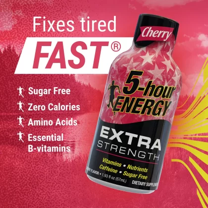 5-Hour Energy Shot, Extra Strength, Cherry (1.93 oz., 24 ct.)