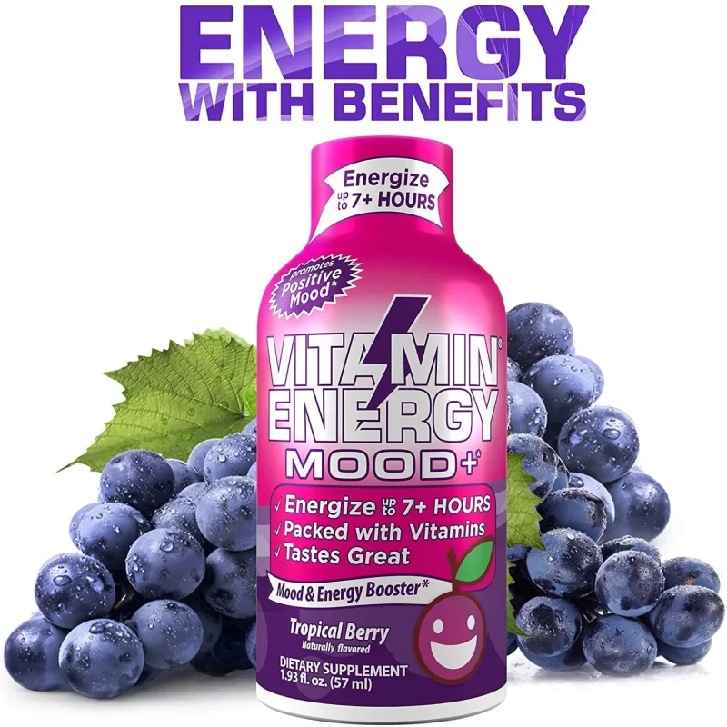 Vitamin Energy Mood Plus Energy Shot, Tropical Berry (24 pk.)