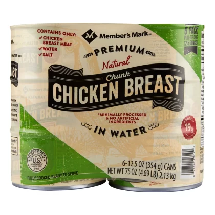 [SET OF 2] - Member's Mark Premium Chunk Chicken Breast (12.5 oz., 6 ct.)