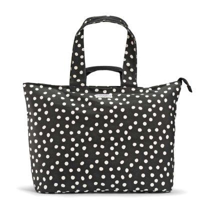 Fit & Fresh The Foundry Collection All The Things XL Tote Bag, Black & White Dots