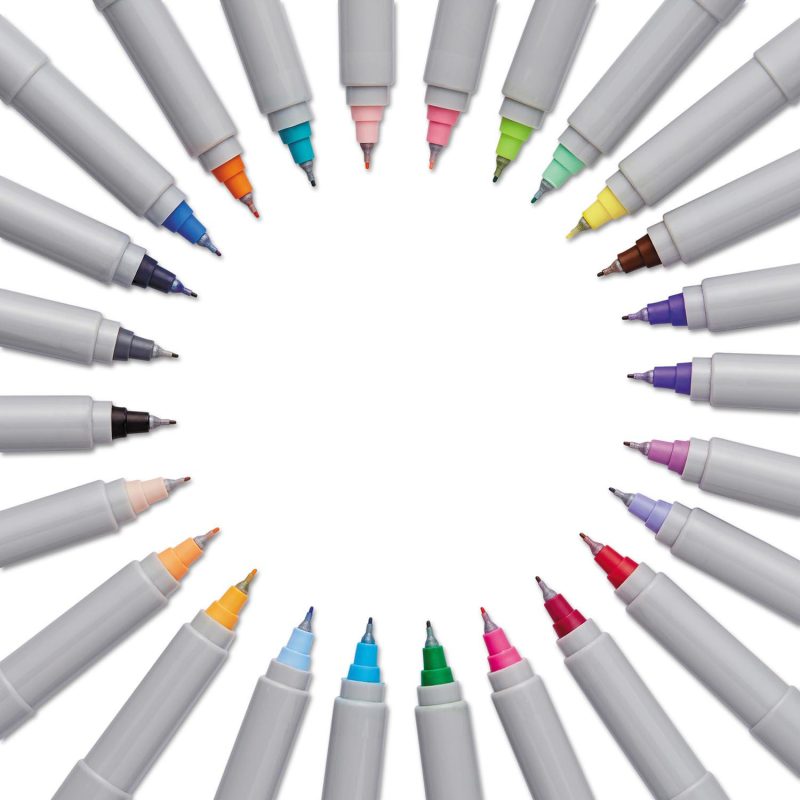 Sharpie Permanent Markers, Ultra Fine Point, Assorted Colors, 24pk.