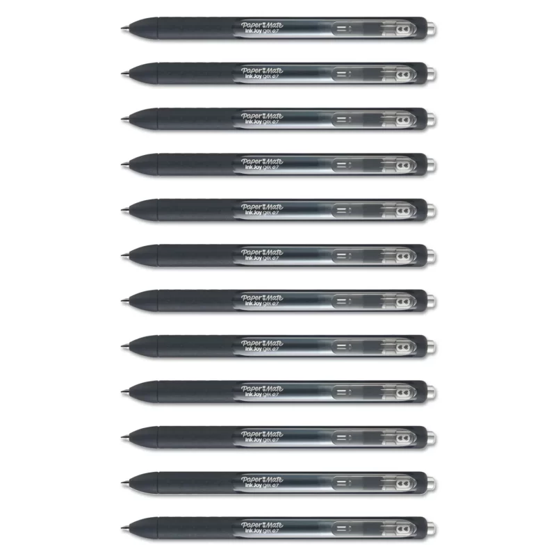 Paper Mate InkJoy Gel Retractable Pen, 0.7mm, Medium Point, Black (12 ct.)