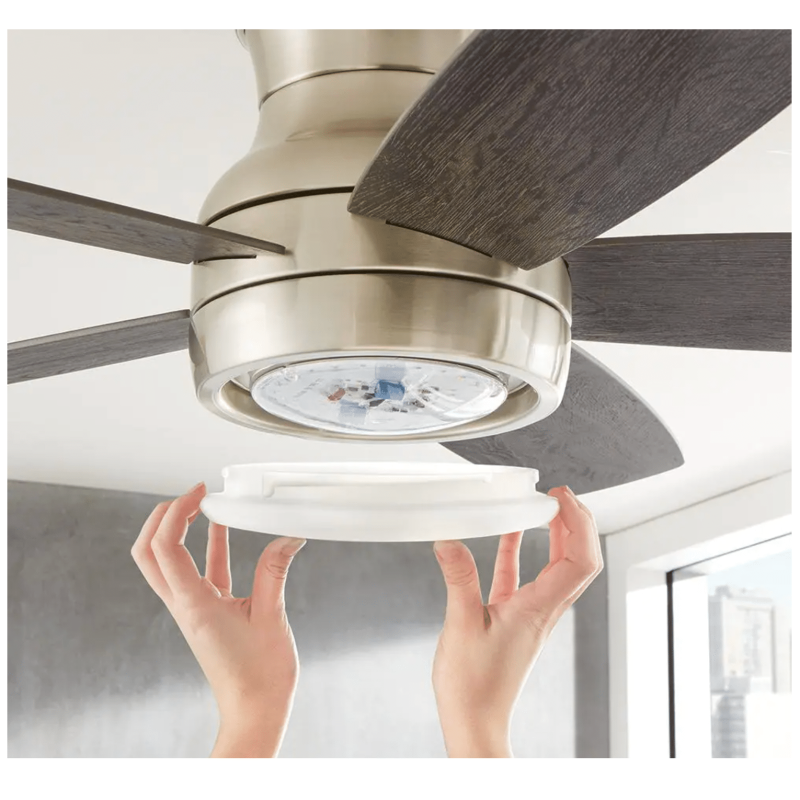 Home Decorators Collection Ashby Park 52 in. White Color Changing Integrated LED Brushed Nickel Ceiling Fan with Light Kit and Remote Control
