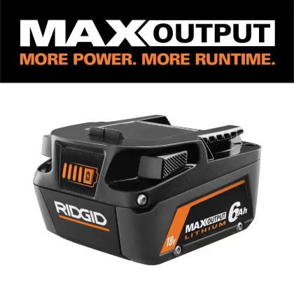 Ridgid 18V 6.0 Ah MAX Output Lithium-Ion Battery