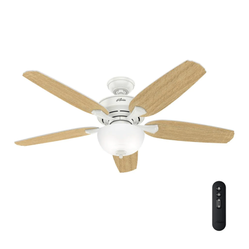 Hunter Channing 54 in. LED Indoor Easy Install Ceiling Fan with HunterExpress Feature Set and Remote