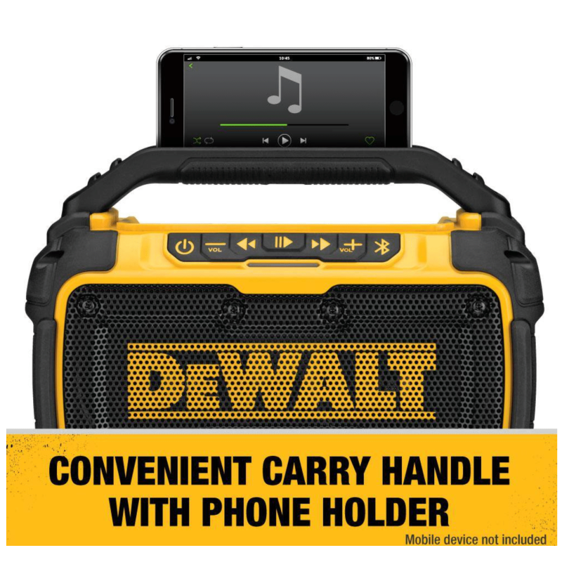 Dewalt DCR010W230 20-Volt MAX Bluetooth Speaker with (1) 20-Volt Battery 3.0Ah