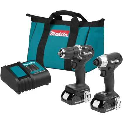 Makita 18-Volt LXT Sub-Compact Lithium-Ion Brushless Cordless 2-piece Combo Kit (Driver-Drill/Impact Driver) 1.5Ah