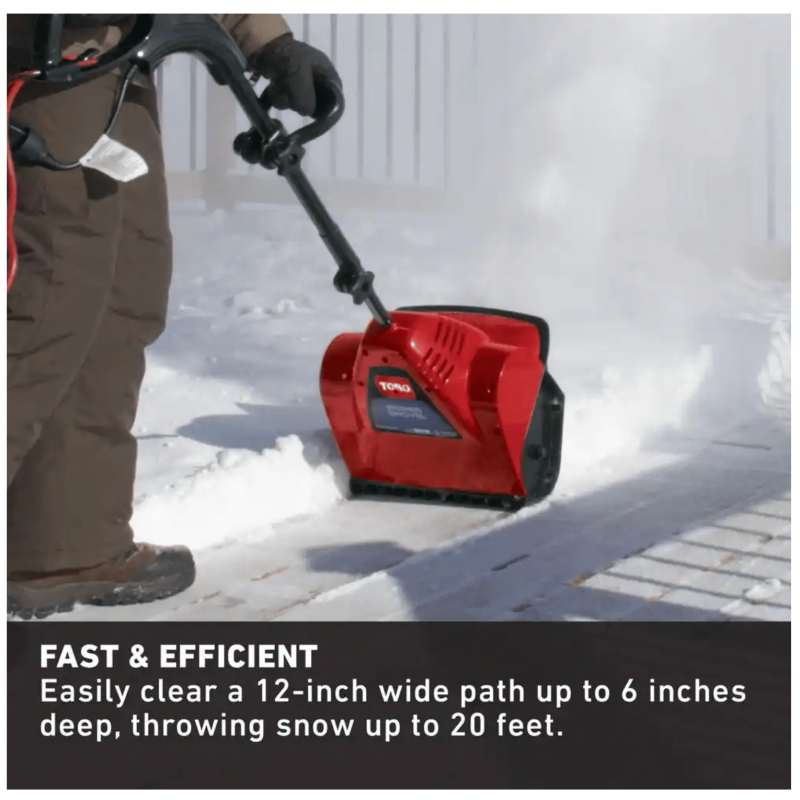 Toro 38361 Power Shovel 12 in. 7.5 Amp Electric Snow Blower