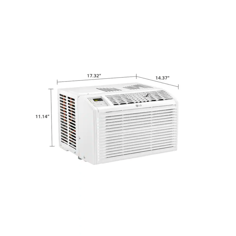 LG Electronics 6,000 BTU 115-Volt Window Air Conditioner LW6017R Cools 250 Sq. Ft. with Remote