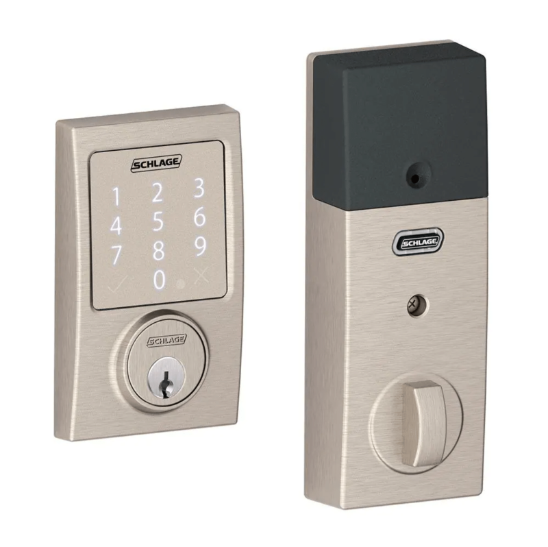 Schlage Century Satin Nickel Sense Smart Door Lock