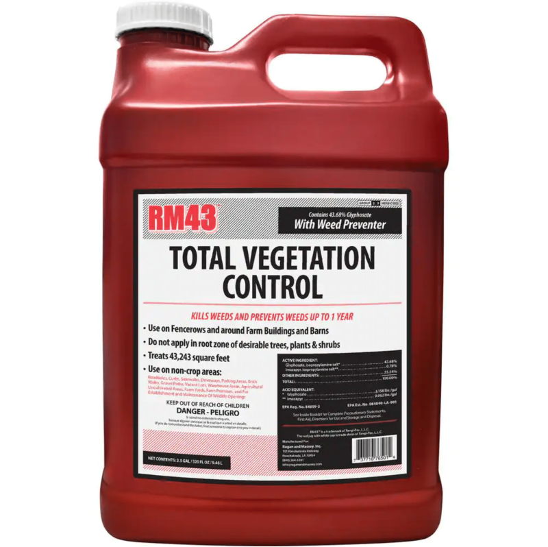 RM43 2.5 Gal. Total Vegetation Control, Weed Killer and Preventer Concentrate
